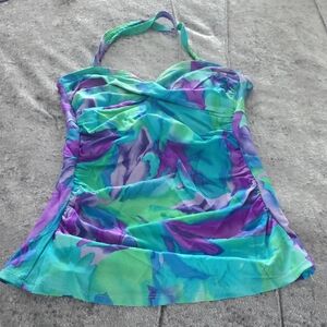 Venus Size 10 Halter Tankini With Ruching